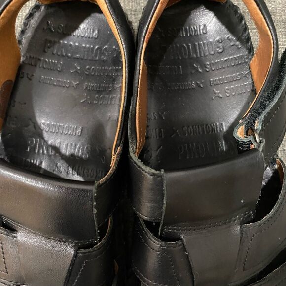 Pikolinos Tarifa Black Leather Sandals Men Size 43 (9 9.5) main image 8